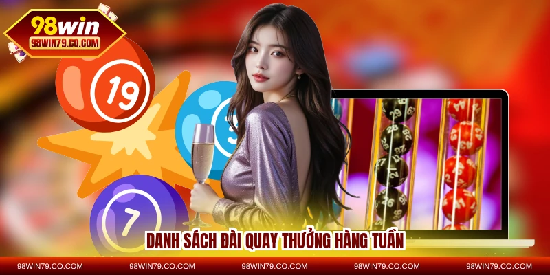 Danh sách đài quay thưởng hàng tuần
